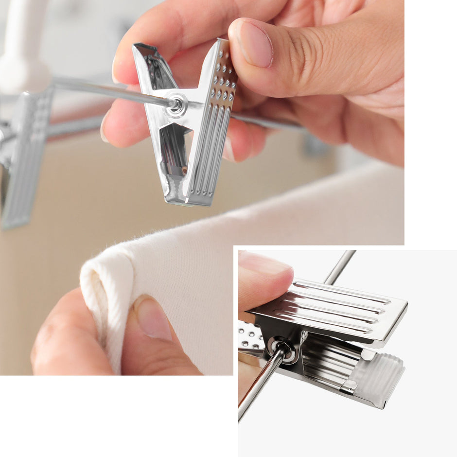 Pants Hangers – Velvet – White – Adjustable Clips, Heavy-Duty, Space-Saving (12-Pack)