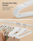 Ultra Thin Velvet Hangers – Velvet – Black – Space Saving Non-Slip Design with Tie Organizer and 360 Degree Swivel Hook, 20 Pack