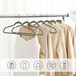 50 Velvet Non-Slip Coat Hangers – Grey – Durable Thin Design with 360° Swivel Hooks