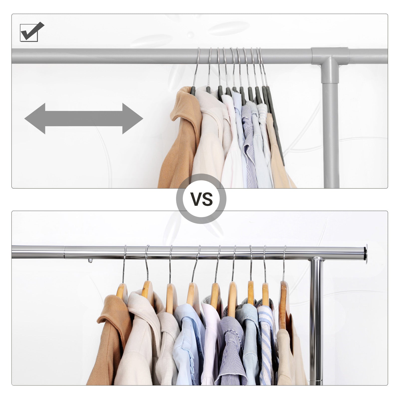 50 Velvet Non-Slip Coat Hangers – Grey – Durable Thin Design with 360° Swivel Hooks