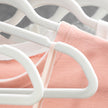 Set of 50 Velvet Non-Slip Hangers – White – Durable with 360° Swivel Hooks