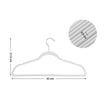 Set of 50 Velvet Non-Slip Hangers – White – Durable with 360° Swivel Hooks