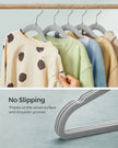 Pack of 30 Velvet Baby Hangers – Velvet – Dove Grey – Non-Slip Design