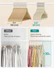 Velvet Baby Hangers – Sand Beige – Pack of 50 – Non-Slip Design