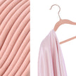 Baby Hangers – Velvet – Light Pink – Pack of 50 with Rose Gold Hooks