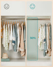 Set of 50 Velvet Small Hangers – White – Non-Slip – Designed for Children's Clothing with Rose Gold Hooks