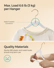 Pack of 30 Velvet Baby Hangers – Velvet – Cloud White – Non-Slip Design