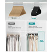 Velvet Hangers – Black – Non-Slip Design with Shoulder Notches and Trouser Bar – 30-Pack