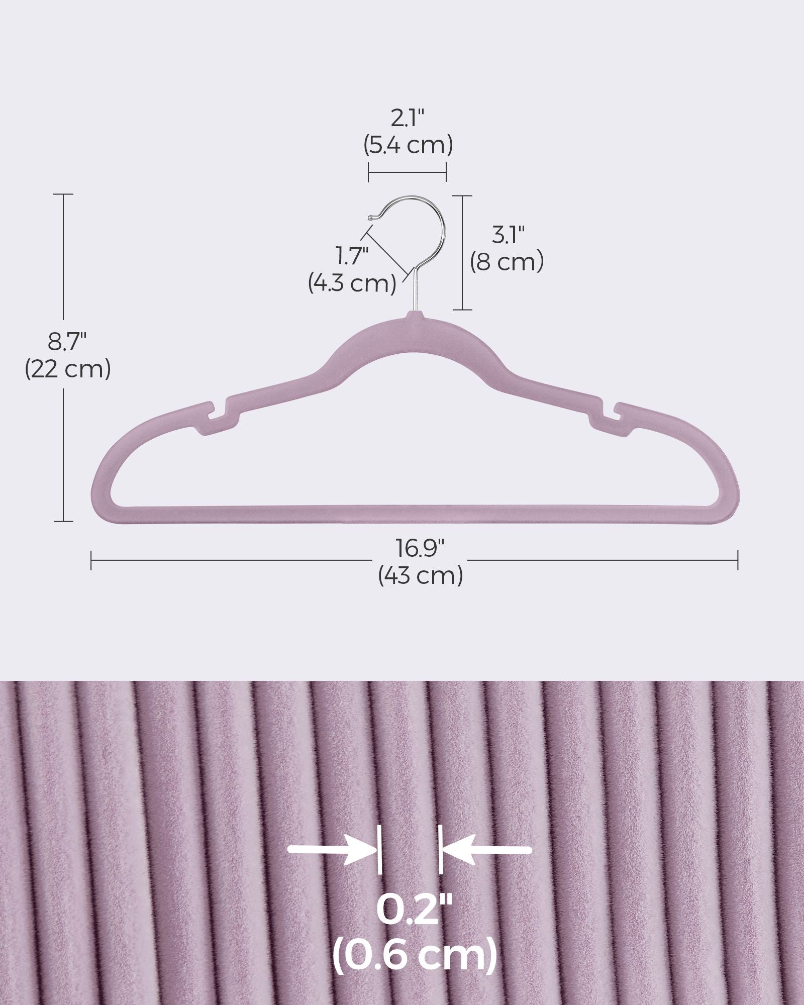 50-Pack Velvet Hangers – Velvet – Black – Non-Slip with Shoulder Notches and Trouser Bar