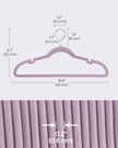 50-Pack Velvet Hangers – Velvet – Black – Non-Slip with Shoulder Notches and Trouser Bar