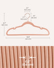 Clothes Hangers – Velvet – Black – Non-Slip with Shoulder Notches and Trouser Bar, Space-Saving, 50 Pack