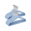 Velvet Hangers – Pale Blue – Non-Slip Design with Shoulder Notches and Trouser Bar – 50-Pack