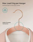 Velvet Hangers – Jelly Pink – 30-Pack – Non-Slip with Shoulder Notches and Trouser Bar