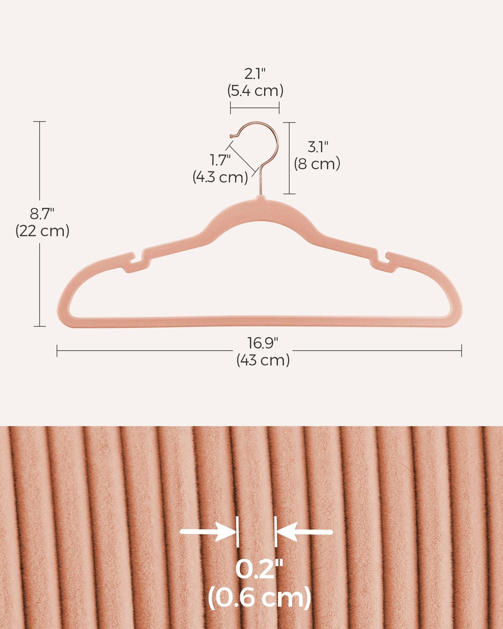 Velvet Hangers – Jelly Pink – 30-Pack – Non-Slip with Shoulder Notches and Trouser Bar