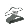 30-Pack Velvet Hangers – Velvet – Grey – Non-Slip with Shoulder Notches and Trouser Bar