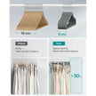 30-Pack Velvet Hangers – Velvet – Grey – Non-Slip with Shoulder Notches and Trouser Bar