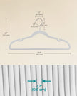 Velvet Hangars – Velvet – Cloud White – Non-Slip, 360° Swivel Hook, Space-Saving, Pack of 20