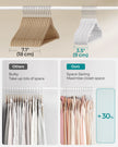 50-Pack Velvet Hangers – Classic White – Non-Slip Design with 360° Swivel Hook and Trouser Bar