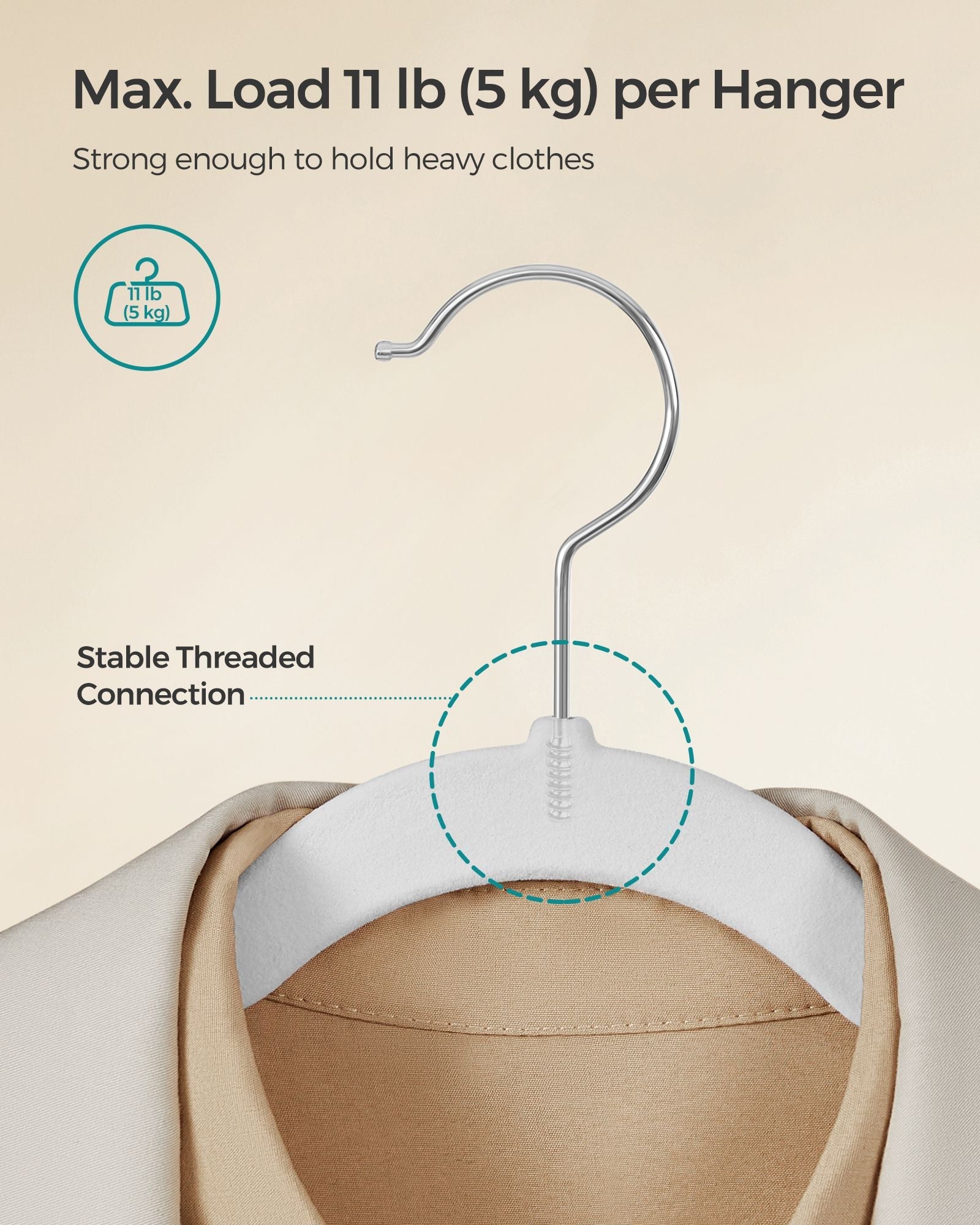 50-Pack Velvet Hangers – Classic White – Non-Slip Design with 360° Swivel Hook and Trouser Bar