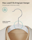 50-Pack Velvet Hangers – Classic White – Non-Slip Design with 360° Swivel Hook and Trouser Bar