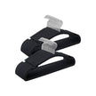 Set of 50 Velvet Hangers – Velvet – Ink Black – Non-Slip with Rose Gold Swivel Hook