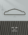 Set of 50 Velvet Hangers – Velvet – Slate Grey – Non-Slip with Rose Gold Swivel Hook