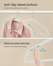 Velvet Hangers – Non-Slip – Rose Gold – Space Saving 50 Pack