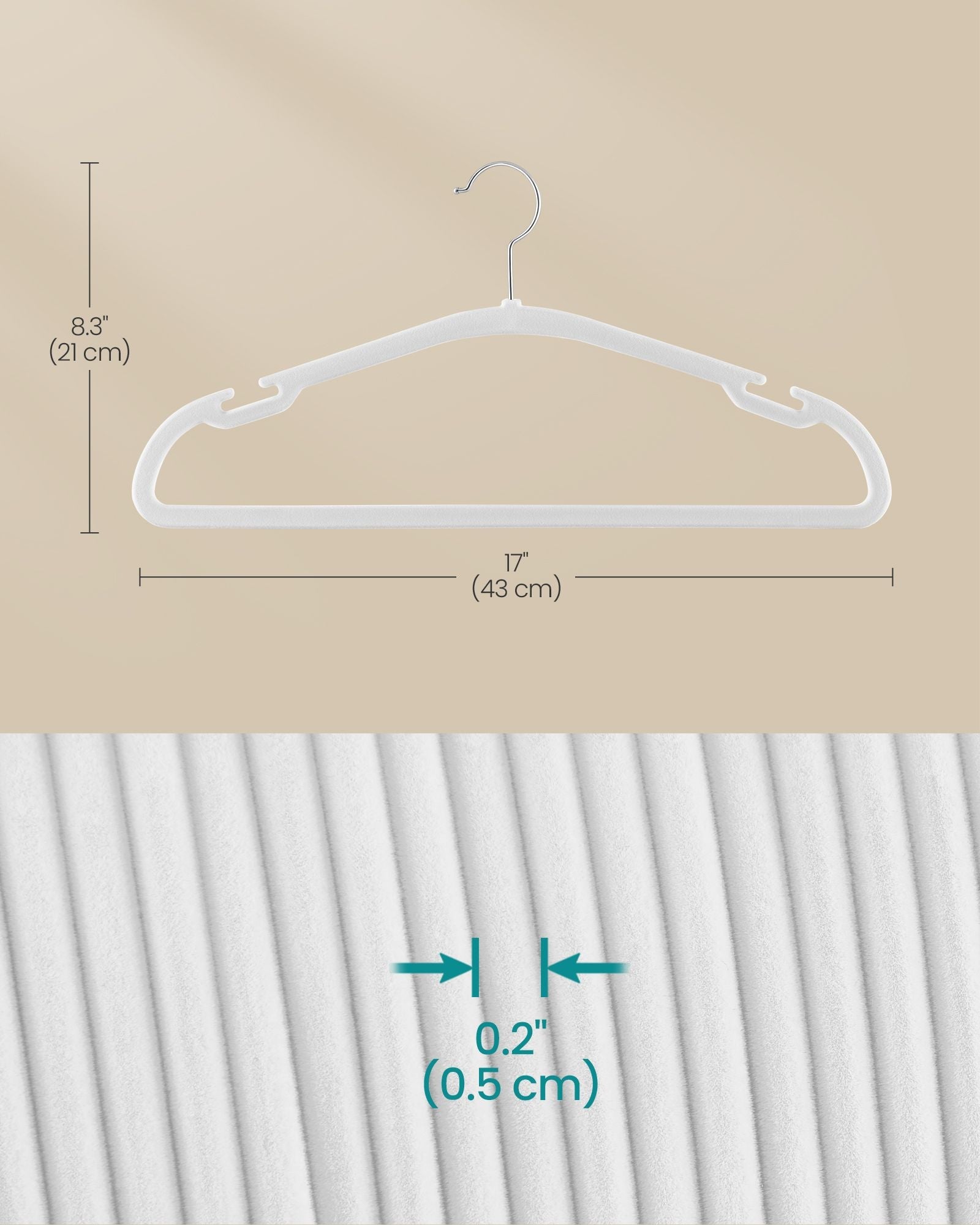 Velvet Hangers – Non-Slip – Rose Gold – Space Saving 50 Pack