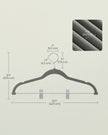 Set of 20 Velvet Hangers – Velvet – Grey – Adjustable Clips, Non-Slip, Heavy-Duty, Space-Saving
