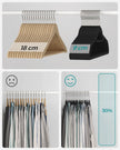 Velvet Hangers – Velvet – Black – Ultra Thin Non-Slip Design with 360 Degree Swivel Hook, Includes Tie Organizer