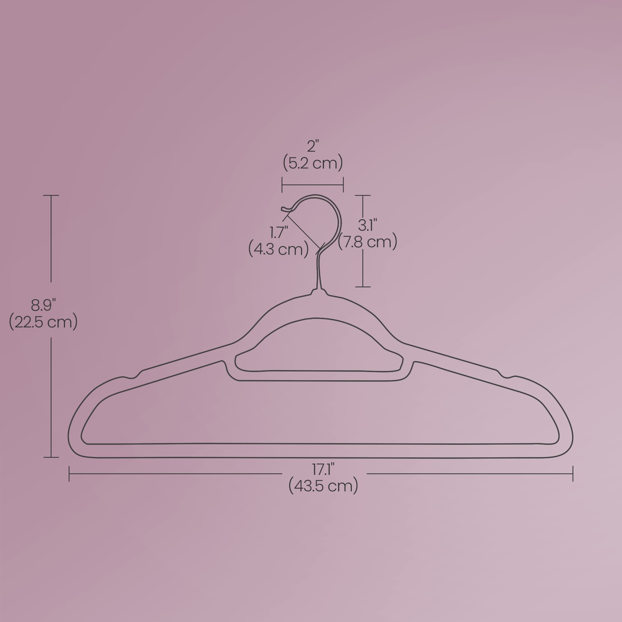Velvet Hangers – Velvet – Coral Pink – Set of 50 with Rose Gold Swivel Hook, Non-Slip and Space-Saving