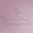 Velvet Hangers – Velvet – Coral Pink – Set of 50 with Rose Gold Swivel Hook, Non-Slip and Space-Saving