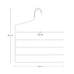 Set of 4 Non-Slip Trousers Hangers – Metal – Black – Space-Saving Design