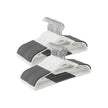 Pack of 50 Heavy Duty Plastic Coat Hangers – White and Dark Grey – Non-Slip Design with 360° Swivel Hook