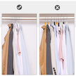 Pack of 50 Heavy Duty Plastic Coat Hangers – White and Dark Grey – Non-Slip Design with 360° Swivel Hook