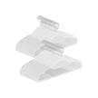 Pack of 50 Heavy Duty Plastic Hangers – White – Non-Slip Design – Space-Saving with 360° Swivel Hook