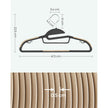 Set of 20 Plastic Hangers – Plastic – Black and Brown – Thin Space Saving with 360° Rotating Hook