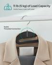 Plastic Hangers – Plastic – Black – Space-Saving Non-Slip Design – 50-Pack
