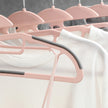 Pack of 20 Plastic Coat Hangers – Grey and Pink – Non-Slip, Thin Space Saving Design