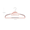 Pack of 20 Plastic Coat Hangers – Grey and Pink – Non-Slip, Thin Space Saving Design