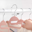 50-Pack Plastic Clothes Hangers – Grey – Thin Space Saving Design with Swivel Hook