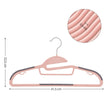 50-Pack Plastic Clothes Hangers – Grey – Thin Space Saving Design with Swivel Hook