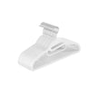 Set of 20 Plastic Hangers – Plastic – White – Non-Slip, Space-Saving Design with 360° Rotating Hook