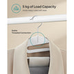 Set of 20 Plastic Hangers – Plastic – White – Non-Slip, Space-Saving Design with 360° Rotating Hook