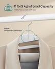 Plastic Hangers – Premium Quality – White – Heavy Duty, Non-Slip, Space Saving