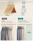 Plastic Hangers – Premium Quality – White – Heavy Duty, Non-Slip, Space Saving