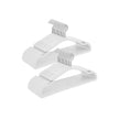 Pack of 50 Heavy-Duty Plastic Hangers – Cloud White – 360° Swivel Hook – Space-Saving Design