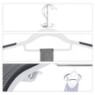 Heavy-Duty Plastic Clothes Hangers – Light and Dark Grey – Non-Slip Grip – Space-Saving Slim Profile – 360° Swivel Hooks - 30-Pack