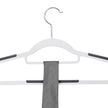 Heavy-Duty Plastic Clothes Hangers – Light and Dark Grey – Non-Slip Grip – Space-Saving Slim Profile – 360° Swivel Hooks - 30-Pack