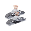 Coat Hangers – Plastic – Gray – Heavy-Duty, Non-Slip, Space-Saving, 360° Swivel Hook, 30-Pack